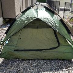 ワンタッチテント キャンプ 設営簡単 日除けの画像