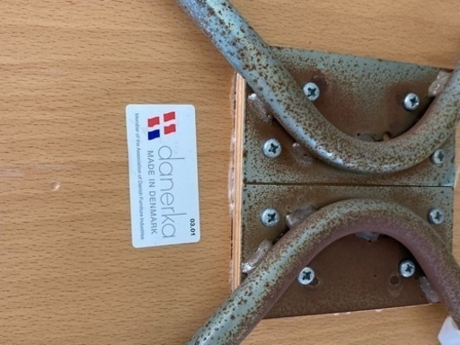 《値下げ》北欧家具　daneqrka ダイニングセット　イス4脚