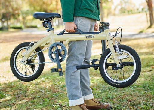 8.5kg軽量自転車LOG OUTRUNK (tk25) 備前三門の折りたたみ自転車