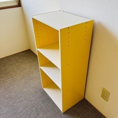 カラーボックス（イエロー）の画像