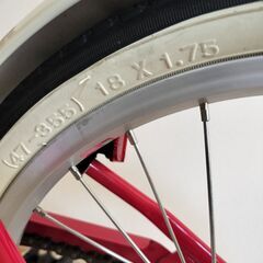 子供用自転車　１８インチ　赤　自転車あさひの画像