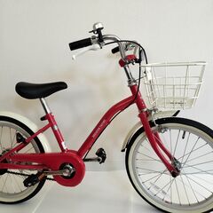 子供用自転車　１８インチ　赤　自転車あさひの画像