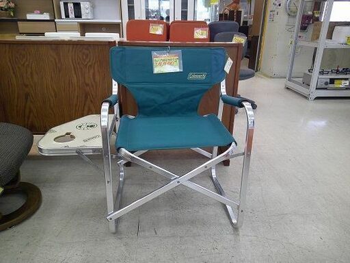 ID:G20050275　キャンプ用イスサイドテーブル付　カップ受け無、サビ有