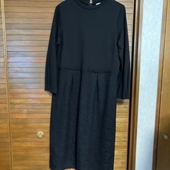 おしゃれ着　長袖ワンピースLサイズ