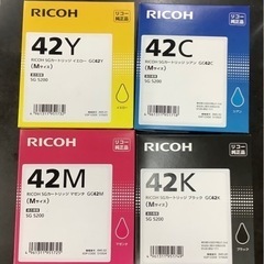 リコー RICOH SG カートリッジ GC42H 4色セット　リサイクルショップ宮崎屋　佐土原店　25.1.27F