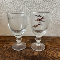 お魚柄のグラス　2個セット