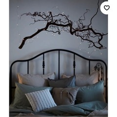 IKEA イケア  VISSVASS ヴィスヴァス LEDライトチェーン 全40球 室内用/電池式 シルバーカラーの画像