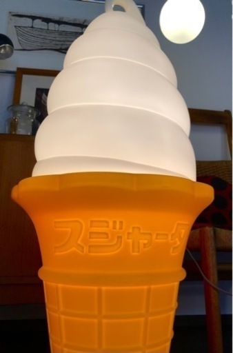 ★ソフトクリーム スジャータ TOMI 電飾看板 業務用 電飾 ディスプレイ 高さ(約93cm)★