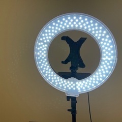 【お譲り先決まりました】リングライト（25cm）ライトスタンド、...