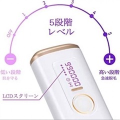 a90 ★ 早い物勝ち☆ 脱毛器  家庭用 99万発照射回数 5段階 男女兼用の画像