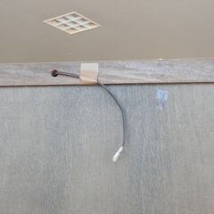 　193>  　アンティーク風３面ガラス飾棚　コレクションケース　鏡付きの画像