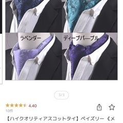 新品　アスコットタイ