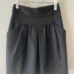 ESTNATION bis ウールスカート　黒