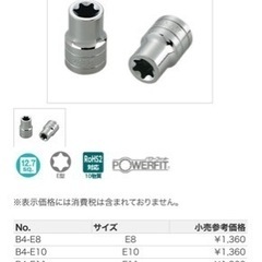 KTC 12.7sq.  Ｅトルクス レンチセットの画像