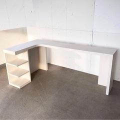 藤栄 未使用 展示品 デスク テーブル パソコンデスク 学習机 L字 机 木目 