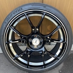 SSR GTX02 PCD100 5穴 19インチ 中古タイヤ 4本 プリウス 19×8J50