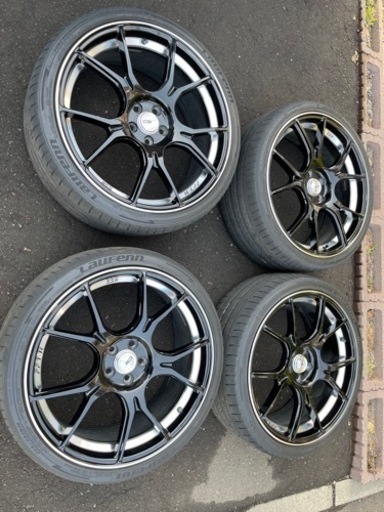 SSR GTX02 PCD100 5穴　19インチ　中古タイヤ　4本　プリウス　19×8J50