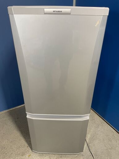【良品】三菱 2ドア冷蔵庫 MR-P15S-S 2011年製 通電確認済み 人気 早い者勝ち！ 引取歓迎 配送OK