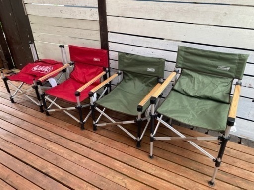 【掲載終了】コールマンキャンプ 椅子 ツーウェイキャプテン 4脚