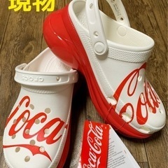 ☆土日限定値下げ断捨離早い者勝ち☆定価9,350円新品　クロックス✖️コカコーラコラボ　厚底クロックス　の画像