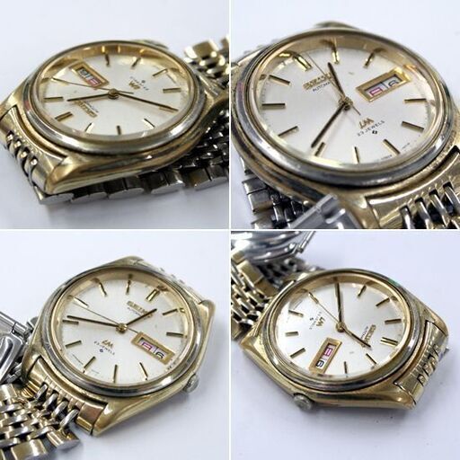 稼動品 SEIKO LM 5606-7070 23石 ゴールド系 SGP メンズ 3針 デイデイト 自動巻き 純正ブレス ワンピースケ