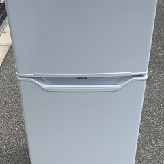【RKGRE-196】特価！YAMAZEN/128L 2ドア冷凍冷蔵庫/YFR-D130/中古品/2022年製/当社より近隣無料配達！