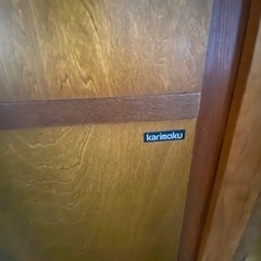 【取引終了】カリモク製　食器棚の画像