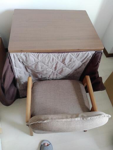 こたつ　イス付　カバー2枚　美品
