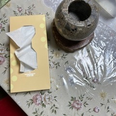 石の灰皿　オブジェの画像