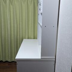 システムデスク 上置書棚付きの画像