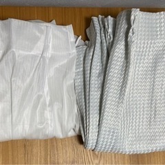 ◆カーテン 100×140(2枚)◆レースカーテン 100×13...