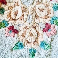 お話中　大幅お値下げ　定価30万円　段通絨毯　リビング用　大きい　ふわふわムートンの画像