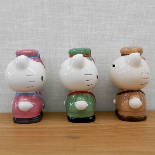 非売品 ハローキティ 貯金箱 郵貯OMCカードご入会プレゼント 3体セット サンリオ キティちゃん 札幌 西区 西野