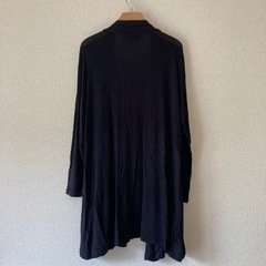 カーディガン　薄手　黒の画像