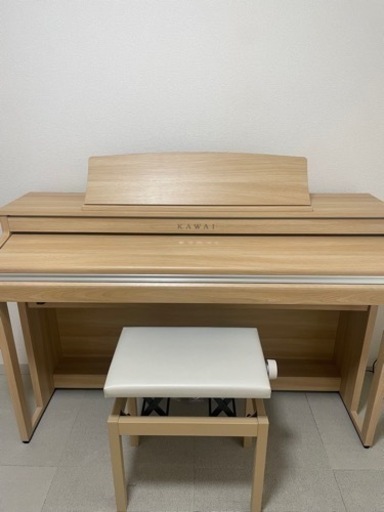 KAWAI 電子ピアノ　22年製　CA49ライトオークル　木製鍵盤