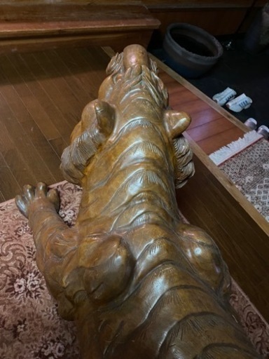 一刀彫の虎