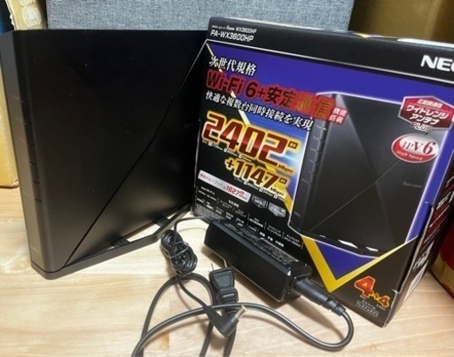 【お取引者決定】NEC【Wi-Fi 6（11ax）対応】無線ルータ PA-WX3600HP ブラック