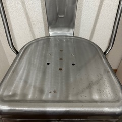 スチールチェア シルバー