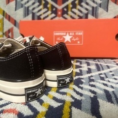Converse CT70ブラック23cmコンバース チャックテイラー コンバース ct70 チャックテイラー 黒ローカット23cm