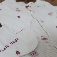 乳幼児服　60サイズ　70サイズ　ジェラートピケベビー服　コンビ肌着　韓国ベビー服　agabang 西松屋　カバーオールの画像