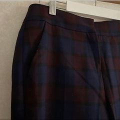 チェック柄カジュアルパンツの画像