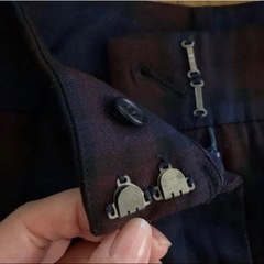 チェック柄カジュアルパンツの画像