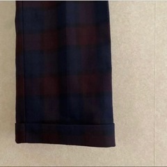 チェック柄カジュアルパンツの画像