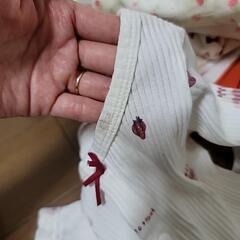 乳幼児服　60サイズ　70サイズ　ジェラートピケベビー服　コンビ肌着　韓国ベビー服　agabang 西松屋　カバーオールの画像