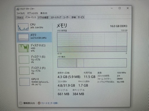 ゲーミングPC モニター付　金額下げました