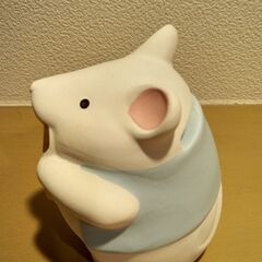 かわいいねずみの貯金箱の画像