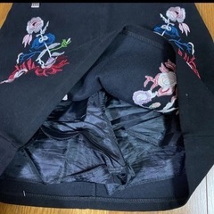 インナーパンツ付刺繍ミニスカート　ブラックの画像
