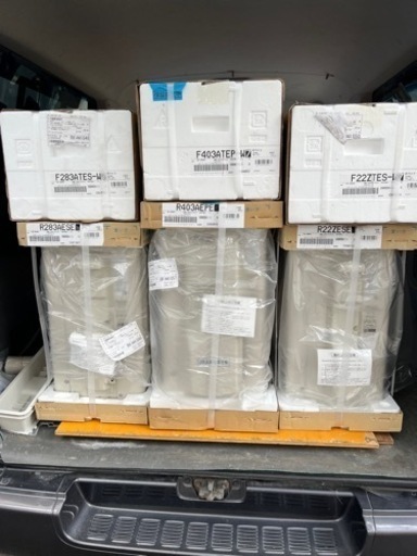 ?　3台在庫あります‼️台風で壊れたエアコンの買い替えすぐ伺います　?