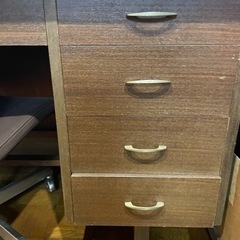 レトロ　机&椅子セットの画像