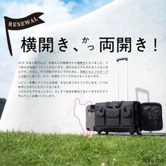 TAKE ME 中型犬 多頭飼い用キャリーバッグ ブラックＬの画像